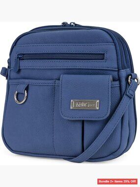 Mini Crossbody Bag with Multiple Pockets, Adjustable Strap, Travel Organizer